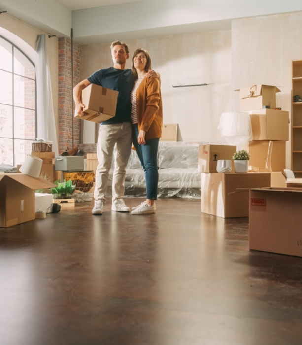 Family,New,Home,Moving,In:,Happy,And,Excited,Young,Couple